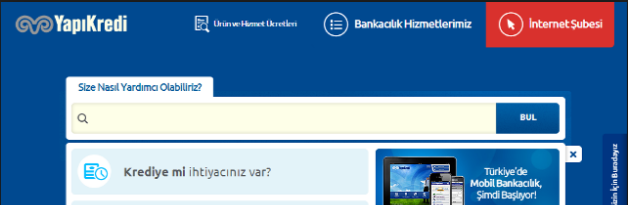 yapı kredi internet şubesi işlemleri